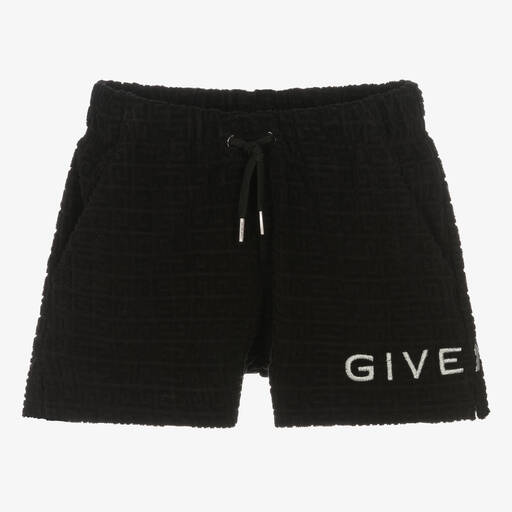 Givenchy-شورت بطبعة 4G قطن لون أسود للمراهقات | Childrensalon Outlet