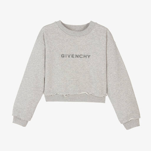 Givenchy-Sweat court gris ado fille | Childrensalon Outlet
