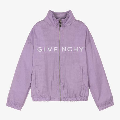 Givenchy-Teen Girls Lilac Purple 4G Logo Jacket | Childrensalon Outlet