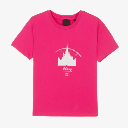 Givenchy-Розовая хлопковая футболка Disney для девочек-подростков | Childrensalon Outlet