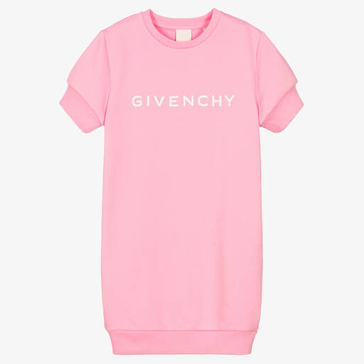 Givenchy-Teen Girls Pink Cotton Logo Dress | Childrensalon Outlet