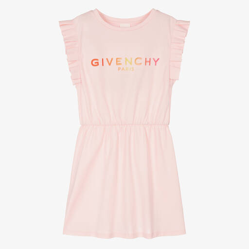 Givenchy-فستان تينز بناتي قطن لون زهري فاتح | Childrensalon Outlet