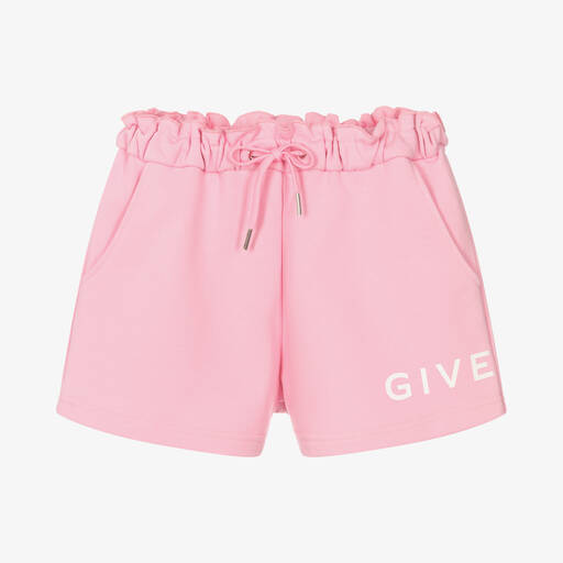 Givenchy-Teen Girls Pink Logo Shorts | Childrensalon Outlet