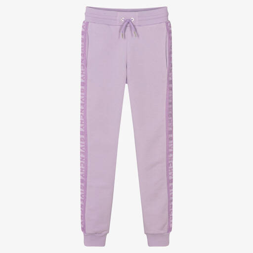 Givenchy-Teen Girls Purple Cotton Logo Joggers | Childrensalon Outlet