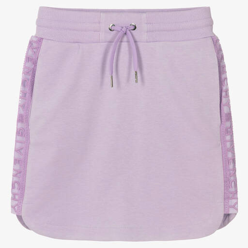 Givenchy-Jupe violette en coton ado fille | Childrensalon Outlet