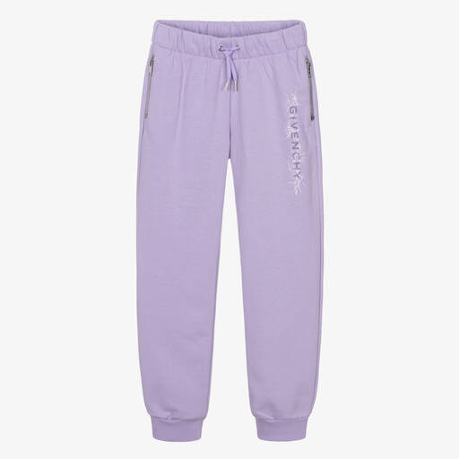 Givenchy-Teen Girls Purple Logo Joggers | Childrensalon Outlet