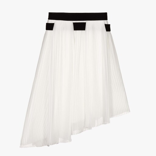 Givenchy-Teen Ivory Chiffon Skirt | Childrensalon Outlet