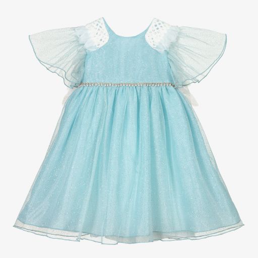 Graci-Голубое платье с крылышками для малышей | Childrensalon Outlet
