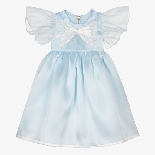 Graci-Голубое платье из органзы для малышей | Childrensalon Outlet
