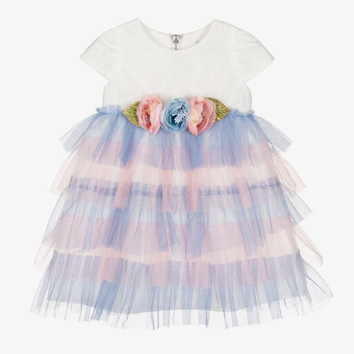 Graci-Розово-голубое платье из тюля | Childrensalon Outlet