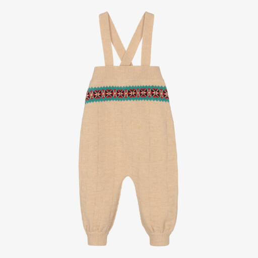 Gucci-Boys Ivory Knitted Overalls | Childrensalon Outlet