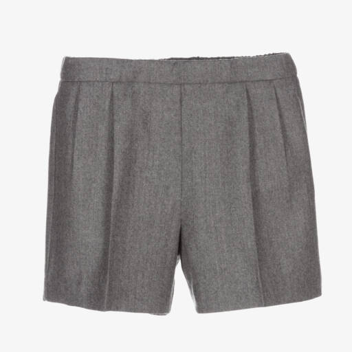 Gucci-Boys Soft Grey Wool Shorts | Childrensalon Outlet