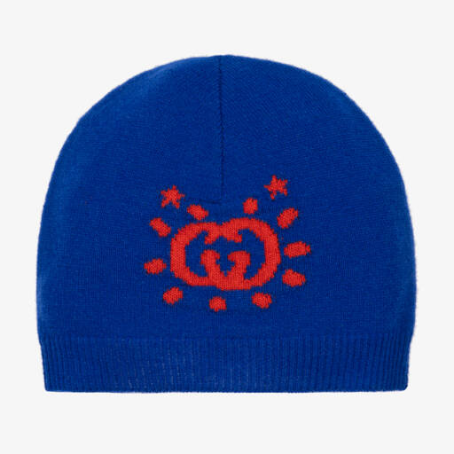 Gucci-Boys Wool Beanie with Red Logo | Childrensalon Outlet