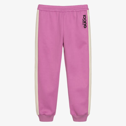 Gucci-جوغرز قطن جيرسي لون زهري للبنات | Childrensalon Outlet