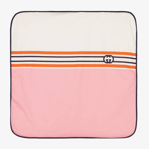 Gucci-Girls Pink Cotton Padded Blanket | Childrensalon Outlet