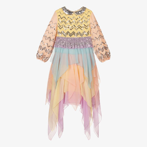 Gucci-Girls Silk Georgette Gown | Childrensalon Outlet
