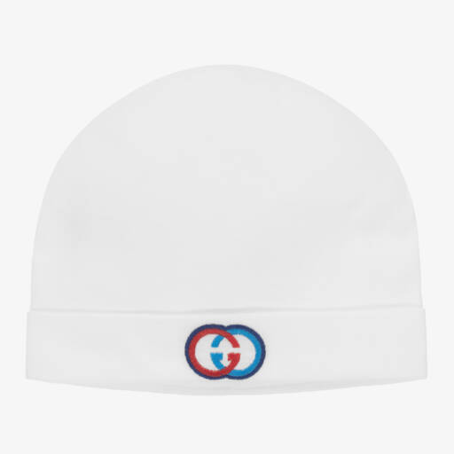 Gucci-Girls Soft White Cotton Hat | Childrensalon Outlet