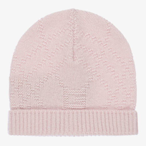 Gucci-قبعة كشمير وردية ناعمة للبنات | Childrensalon Outlet