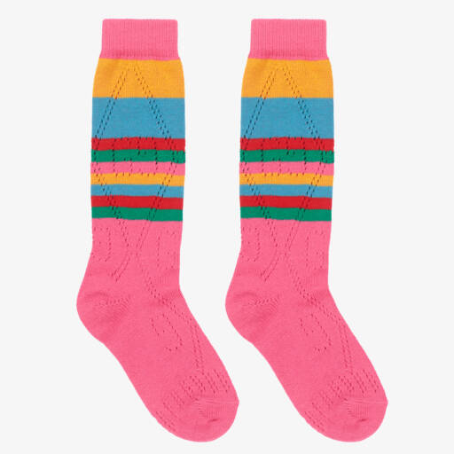 Gucci-Teen Cotton Knit GG Logo Socks | Childrensalon Outlet