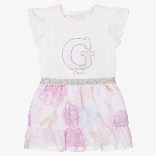 Guess-Rosa Blumenrock-Set für Babys (M) | Childrensalon Outlet