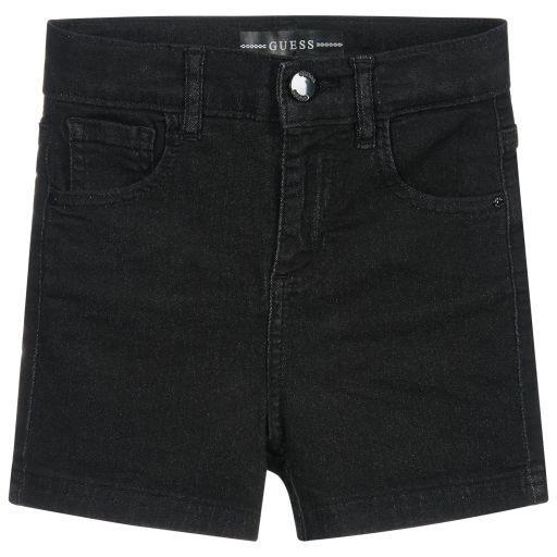 Guess-Short taille haute noir | Childrensalon Outlet