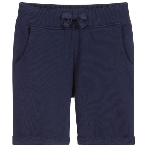 Guess-Blaue Shorts aus Baumwolljersey | Childrensalon Outlet