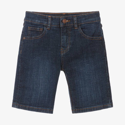 Guess-Boys Blue Denim Shorts | Childrensalon Outlet