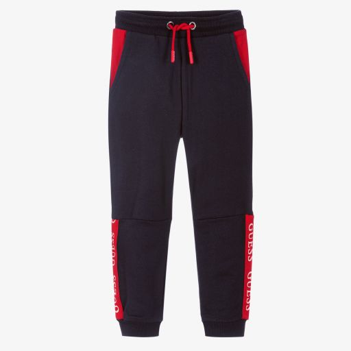 Guess-Boys Blue & Red Joggers | Childrensalon Outlet
