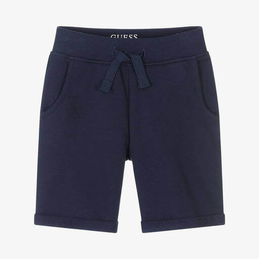 Guess-Navyblaue Baumwollshorts (J) | Childrensalon Outlet