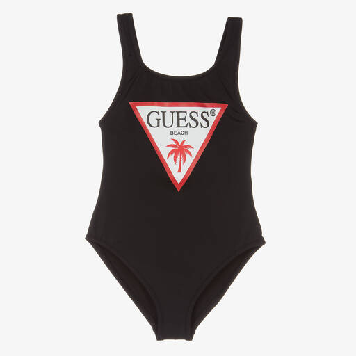 Guess-مايّو ليكرا لون أسود للبنات | Childrensalon Outlet