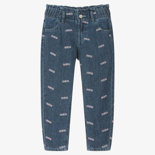 Guess-Синие джинсы с высокой талией | Childrensalon Outlet