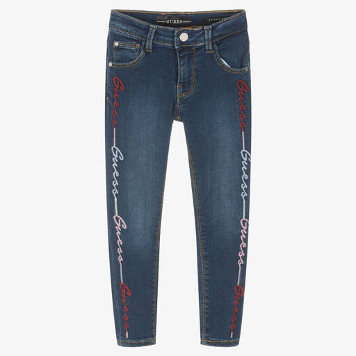 Guess-Girls Blue Denim Skinny Fit Jeans | Childrensalon Outlet