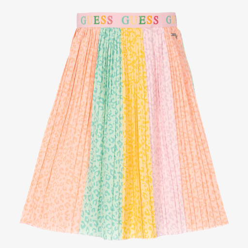 Guess-Girls Colourful Pleated Skirt | Childrensalon Outlet