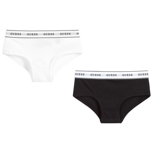 Guess-Girls Cotton Knickers (2 Pack) | Childrensalon Outlet