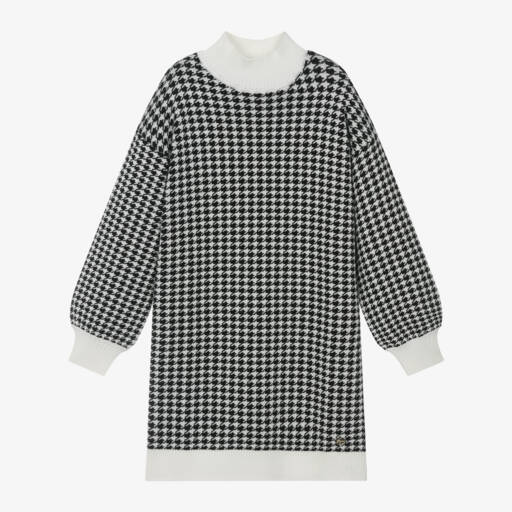 Guess-Girls Houndstooth Knit Sweater Dress | Childrensalon Outlet