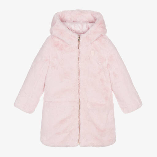 Guess-Girls Pale Pink Reversible Coat | Childrensalon Outlet