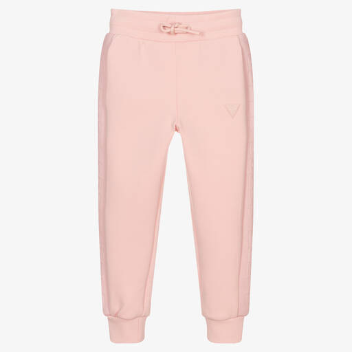 Guess-Розовые хлопковые джоггеры для девочек | Childrensalon Outlet