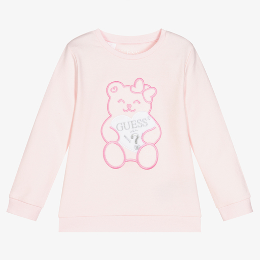 Guess-Rosa Baumwoll-Sweatshirt (M) | Childrensalon Outlet
