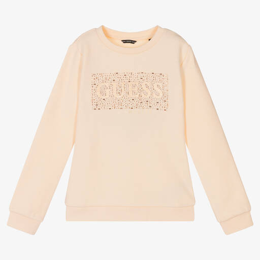 Guess-Rosa Baumwoll-Sweatshirt (M) | Childrensalon Outlet