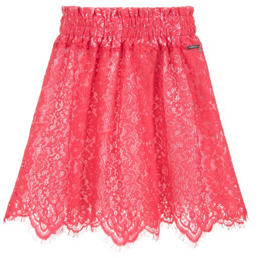 Guess-Girls Pink Lace Skirt | Childrensalon Outlet