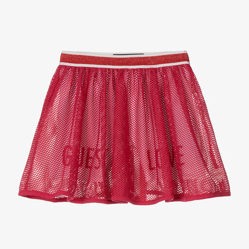 Guess-Girls Pink Mesh Skirt | Childrensalon Outlet