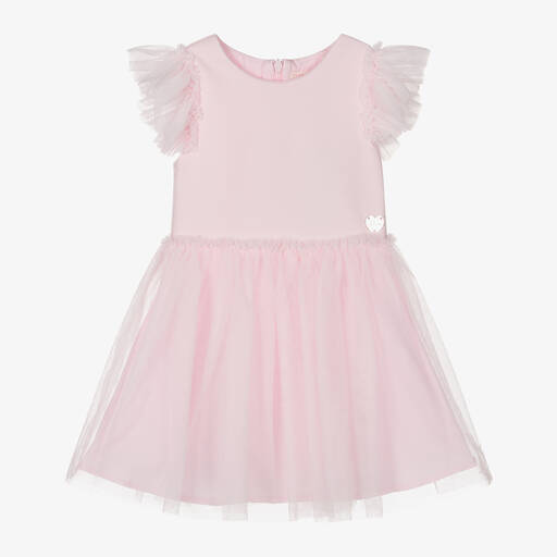 Guess-Girls Pink Tulle Dress | Childrensalon Outlet