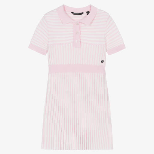 Guess-Розовое платье в белую полоску | Childrensalon Outlet