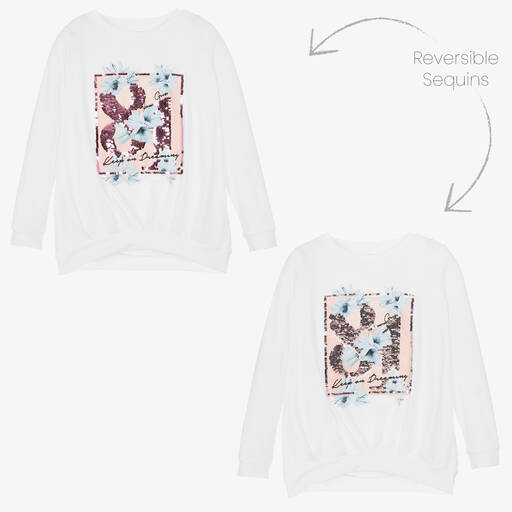 Guess-Белый хлопковый топ для девочек | Childrensalon Outlet