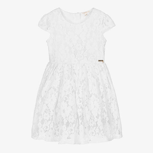 Guess-Robe dentelle blanche à fleurs | Childrensalon Outlet