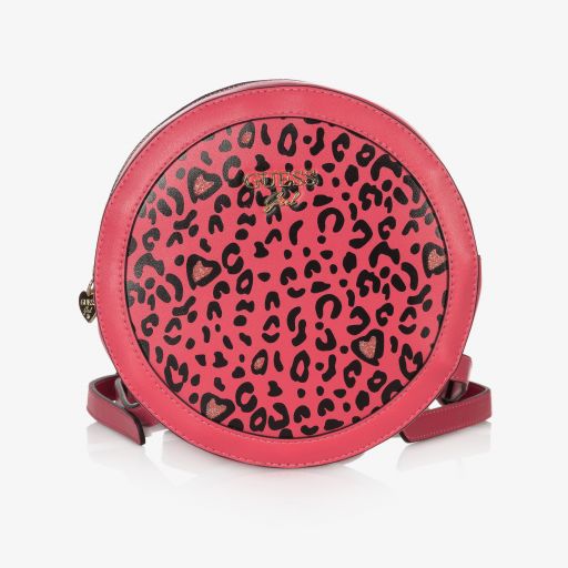 Guess-Розовый рюкзак с леопардовым принтом (20см) | Childrensalon Outlet