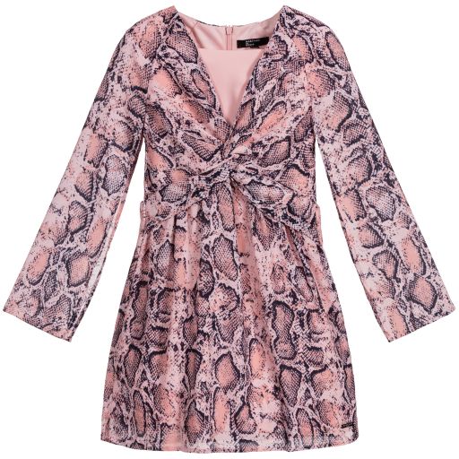Guess Марчиано-Pink Snakeskin Print Dress | Childrensalon Outlet