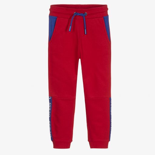 Guess-Red Organic Cotton Joggers | Childrensalon Outlet