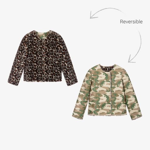 Guess-Reversible Faux Fur Jacket | Childrensalon Outlet