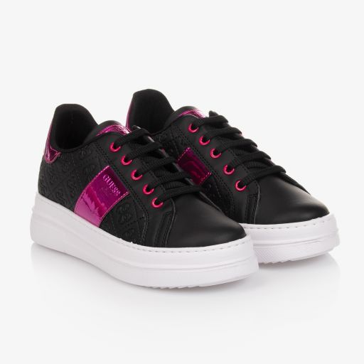 Guess-Черно-розовые кроссовки для подростков | Childrensalon Outlet
